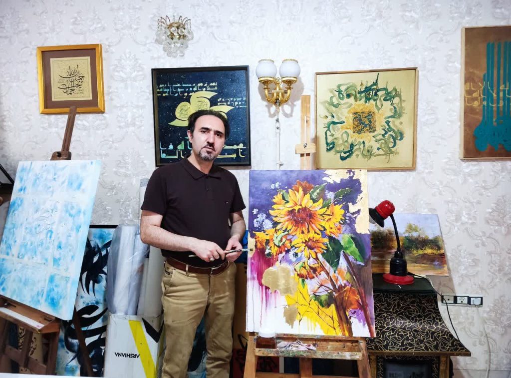 تصویر استاد صفایی در کارگاه